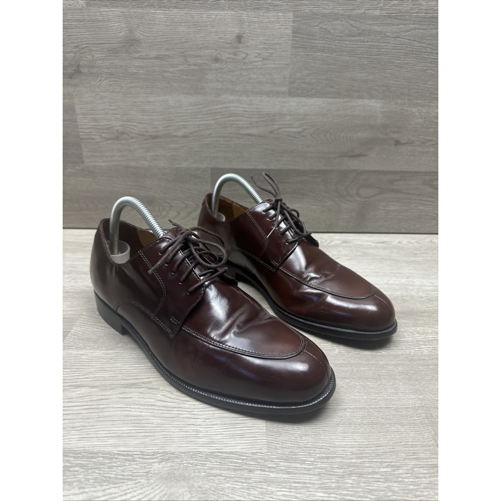 Cole Haan Air Carter Split Toe Oxford Mens Burgundy Dress Shoes C07604 Size 8 W